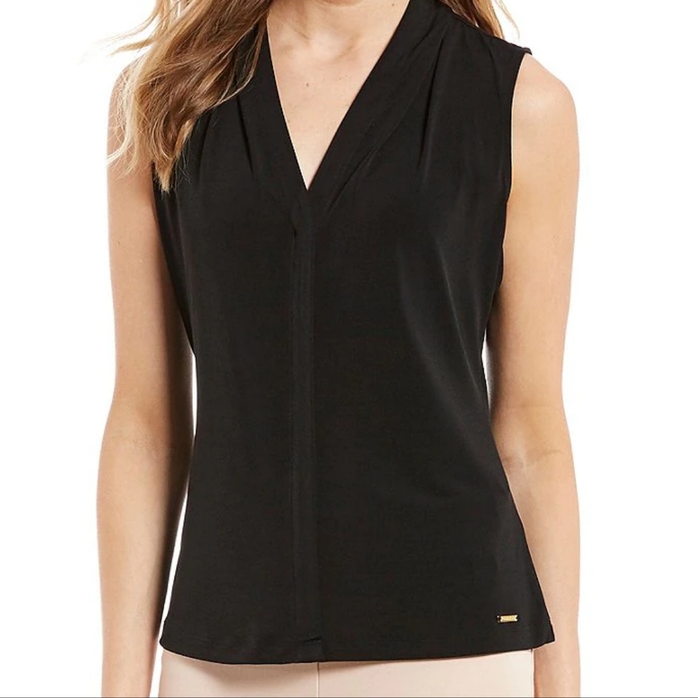 Black sleeveless Calvin Klein top